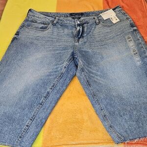Aeropostale Stone Wash Denim Pedal Pusher
